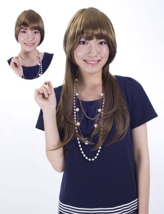 Wigs2you 接髪片 無痕假髪接髪片 長款直髪補髪塊 增厚加長假髪片 無劉海假髪套E-003